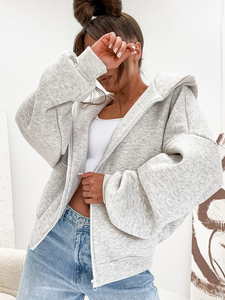 Ženska podstavljena hoodica s kapuljačom melange Bolf 821112