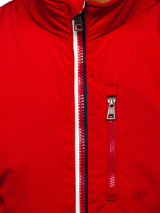 Crvena muška jakna prijelazna Bolf WX031A