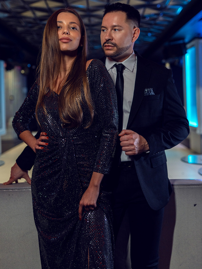 Muški casual sako Crna Bolf 24401-1