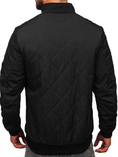 Crna prošivena muška prijelazna jakna Bolf 84M3022