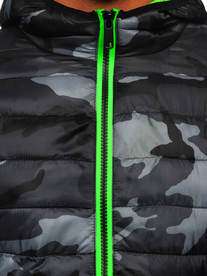 Grafitna jakna camo muška prijelazna sportska Bolf SM83