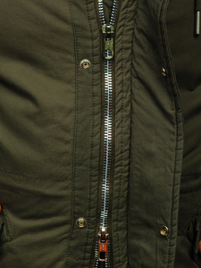 Muška pamučna zimska parka kaki jakna Bolf EX838