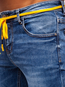 Tamnoplave traperice muške skinny fit Bolf KX565