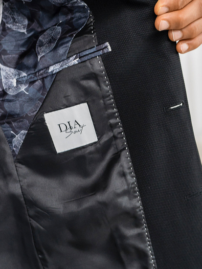 Ležerno crno muško odijelo Bolf 01