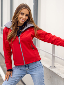 Ženska lagana softshell jakna Crvena Bolf AB056