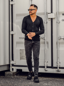 Muški kardigan Crna Bolf YY06A