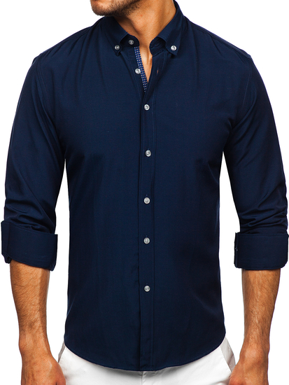 Tamnoplava košulja dugih rukava Bolf 20716