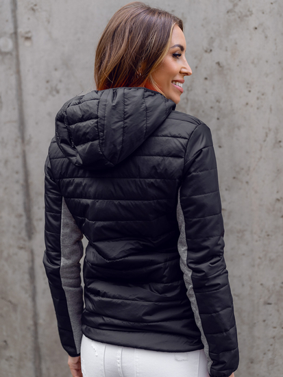 Ženska sportska prijelazna majica-jakna crna Bolf KSW4006A