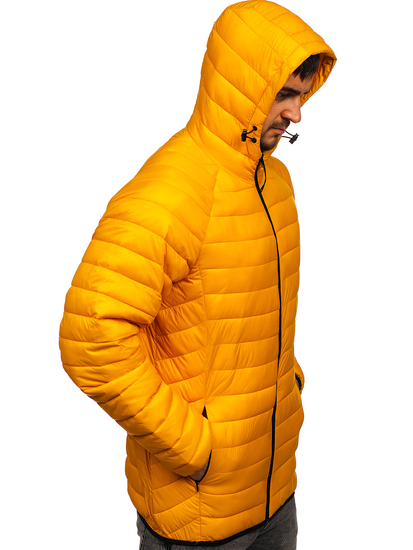 Žuta prošivena prijelazna jakna muška Bolf 13021