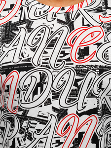 Bijela majica muška s printom Bolf 14906