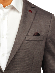 Tamnosmeđi elegantni muški sako Bolf 024