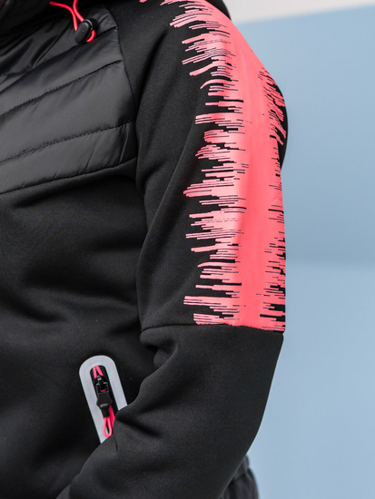 Ženska prijelazna majica-jakna s kapuljačom crna Bolf KSW4007