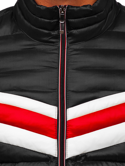 Crna prošivena prijelazna muška jakna sportska Bolf 6574