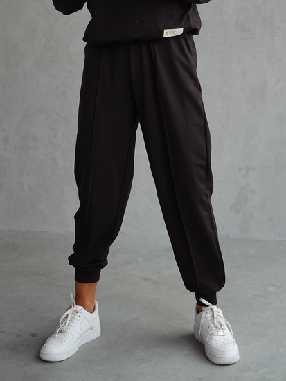 Ženski dvodijelni trenirke komplet crni Bolf 82162