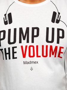 Bijela majica tank top s printom Bolf 14815