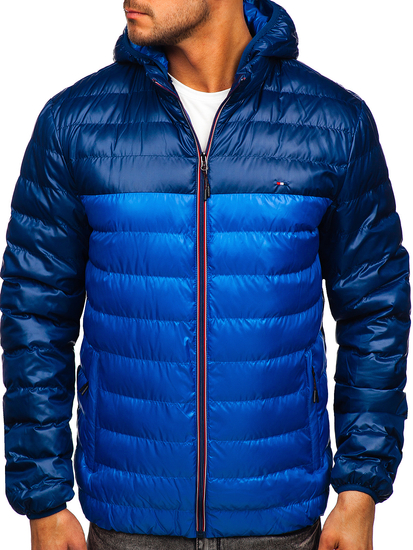 Prijelazna muška sportska jakna plava Bolf 1908