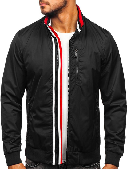 Jakna muška prijelazna crna Bolf K01