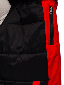 Crvena jakna muška zimska sportska Bolf HH011