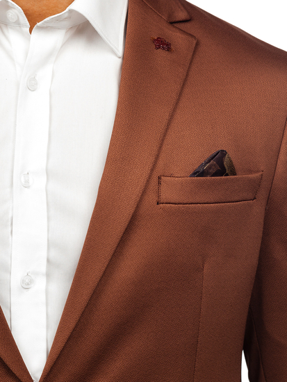 Smeđi elegantni muški sako Bolf 022