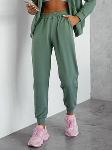 Ženski dvodijelni trenirke komplet s kapuljačom khaki Bolf 821110