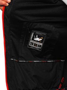 Crno-narančasta muška prijelazna jakna softshell Bolf WX088A