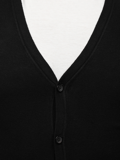 Crni džemper muški na zip Bolf YY06