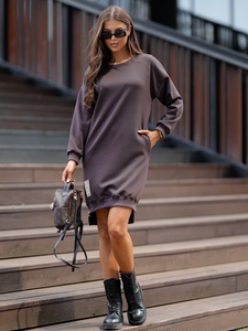 Ženska sportska haljina čokoladna Bolf 524