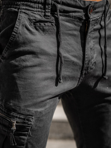 Grafitne joggerice cargo muške Bolf 8983