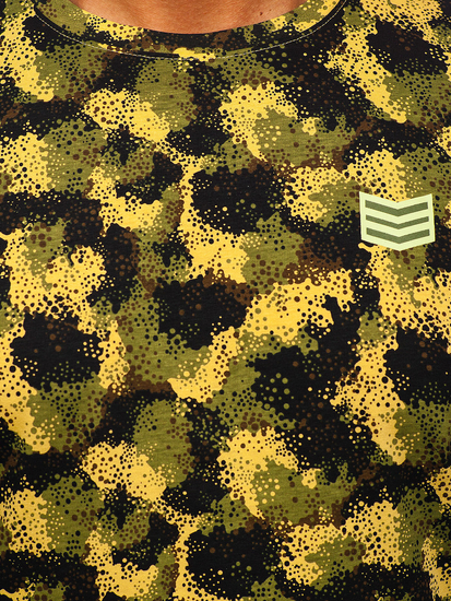 Muška pamučna majica s printom Khaki Bolf MPO3494