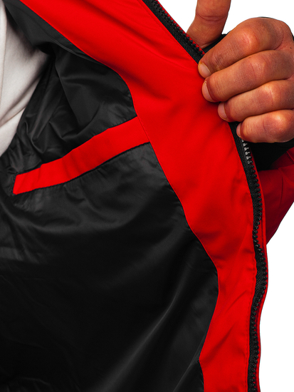 Crvena muška prošivena zimska jakna Bolf 5M756