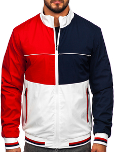 Bijela muška prijelazna bomber jakna Bolf 84M3003