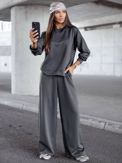 Ženski dvodijelni trenirke komplet grafitni Bolf 821111