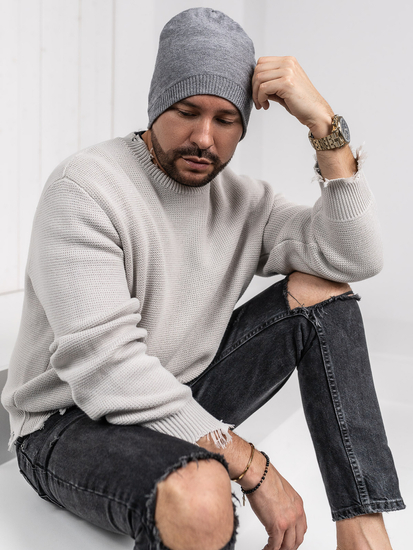 Muška zimska kapa Sivo Bolf 387061