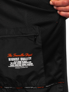 Crno-crvena muška jakna softshell Bolf WX086A