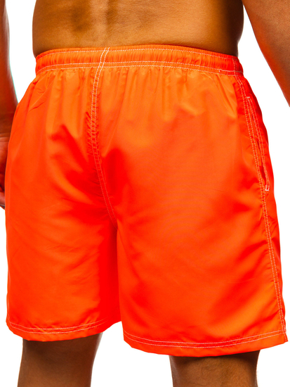 Tamnonarančaste kratke muške kupaće hlače Bolf HN101