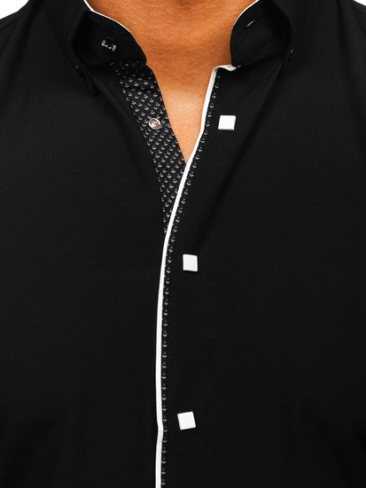 Crna muška elegantna dugih rukava Bolf 7724-1