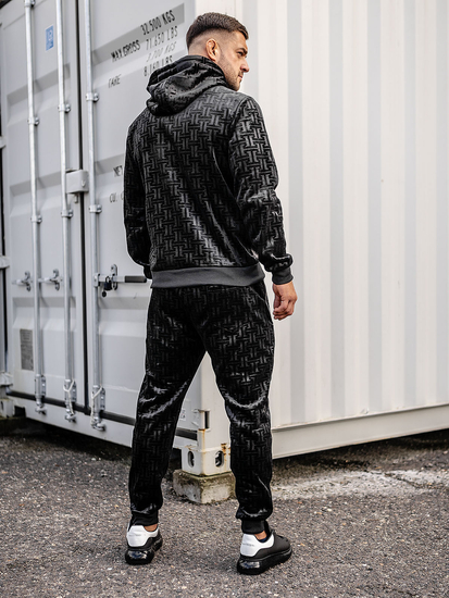 Crni velur muški trenirka Bolf 3B113A2