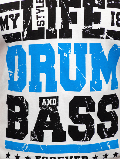 Bijela majica tank top s printom Bolf 14810