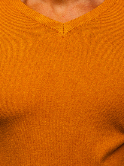 Camel (kamel) muški pulover s V-izrezom Bolf YY03