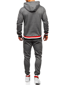 Grafitna trenirka muška s kapuljačom Bolf 8C60