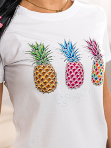 Ženska majica s printom Bijela Bolf 95T2522