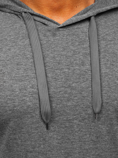 Grafitna muška obična majica s kapuljačom Bolf 8T89