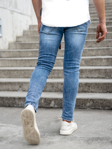 Plave muške traperice skinny fit Bolf KX555-1A