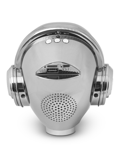 Srebrni bežični lubanja bluetooth zvučnik E80