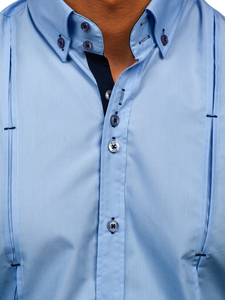 Plava košulja muška dugih rukava Bolf 20725