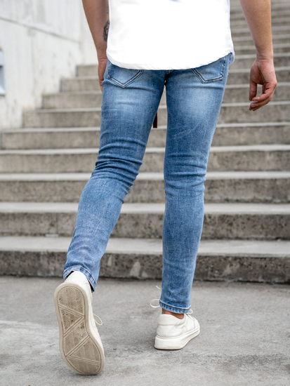 Plave muške traperice skinny fit Bolf KX555-1A