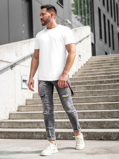 Crne muške traperice slim fit Bolf KX968-C