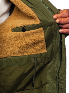 Jakna muška zimska parka zelena Bolf 1794