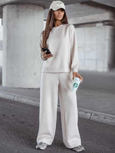 Ženski dvodijelni trenirke komplet bež Bolf 821111