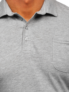 Sive pamučna polo majica muška Bolf 143006